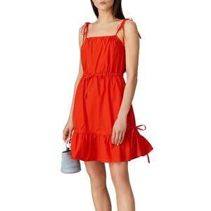 Chinti and Parker Red Tie Waist Dress 4